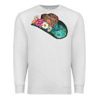 Oatmeal Heather cowboy hat Premium Sweatshirt - AdoDesignShop