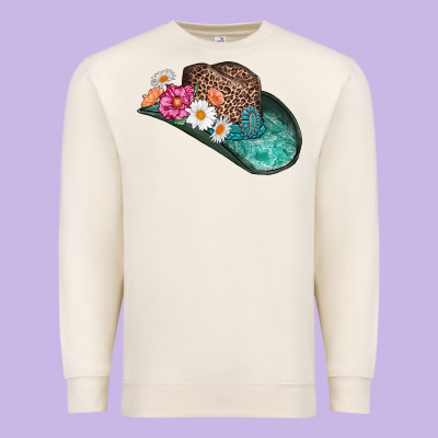 Cowboy Hat Premium Sweatshirt Designed By Adodesignshop