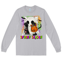 Moon Dust Spooky Season Ghost Cat Long Sleeve Tee - texasbilliewilder