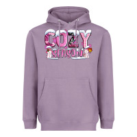 Lavender pink cozy season with snowman ado Heavyweight Hoodie - AdoDesignShop