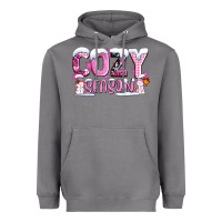 Storm pink cozy season with snowman ado Heavyweight Hoodie - AdoDesignShop