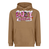 Toasted Coconut pink cozy season with snowman ado Heavyweight Hoodie - AdoDesignShop