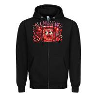 Black call me never Zipper Hoodie - RacoonDesign