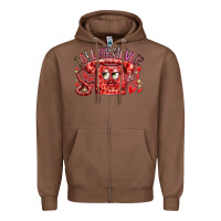 Chestnut call me never Zipper Hoodie - RacoonDesign