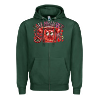 Sports Green call me never Zipper Hoodie - RacoonDesign