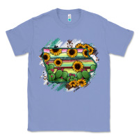 Colony Blue Iowa State Map Classic Tee - RanaPortraitStore