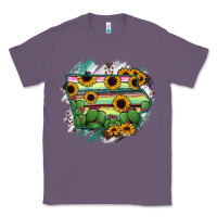 Lavender Iowa State Map Classic Tee - RanaPortraitStore
