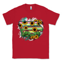 Red Iowa State Map Classic Tee - RanaPortraitStore