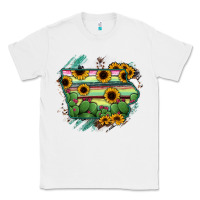 White Iowa State Map Classic Tee - RanaPortraitStore