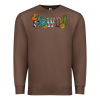 Chestnut howdy with cowboy hat and cactus Premium Sweatshirt - Artiststas