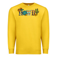 Lemon howdy with cowboy hat and cactus Premium Sweatshirt - Artiststas