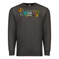 Smoke howdy with cowboy hat and cactus Premium Sweatshirt - Artiststas