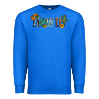 True Royal howdy with cowboy hat and cactus Premium Sweatshirt - Artiststas