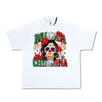 White mama chingona Urban Heavy Tee - Zillion Design Studio