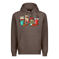 Coffee dog mama golden retriever Premium Hoodie - MaliasSmallBusiness