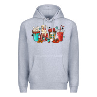 Heather Grey dog mama golden retriever Premium Hoodie - MaliasSmallBusiness