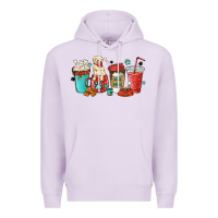 Lilac dog mama golden retriever Premium Hoodie - MaliasSmallBusiness