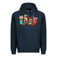 Navy dog mama golden retriever Premium Hoodie - MaliasSmallBusiness