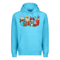 Ocean Blue dog mama golden retriever Premium Hoodie - MaliasSmallBusiness