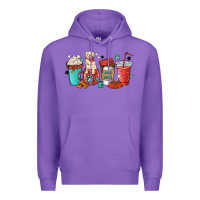 Purple dog mama golden retriever Premium Hoodie - MaliasSmallBusiness