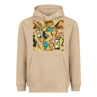 Mushroom history seamless pattern Heavyweight Hoodie - BundleAndBundleShop
