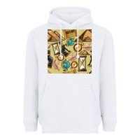 White history seamless pattern Heavyweight Hoodie - BundleAndBundleShop