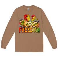 Toasted Coconut celebrate freedom Long Sleeve Tee - Zillion Design Studio