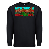 Black horses roses ann cactuses license plate Premium Sweatshirt - Artiststas