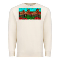 Sandshell horses roses ann cactuses license plate Premium Sweatshirt - Artiststas