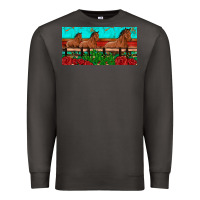Smoke horses roses ann cactuses license plate Premium Sweatshirt - Artiststas