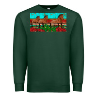 Sports Green horses roses ann cactuses license plate Premium Sweatshirt - Artiststas