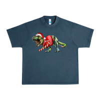 Midnight Navy t rex christmas Urban Heavy Tee - RanaPortraitStore