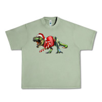 Oil Green t rex christmas Urban Heavy Tee - RanaPortraitStore