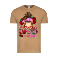 One Loved Teacher Messy Bun Vintage Tee | Teevron