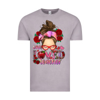Vintage Zinc one loved teacher messy bun Vintage Tee - RanaPortraitStore