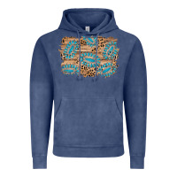 Vintage Denim gemstone wood leopard background Vintage Hoodie - AdoDesignShop