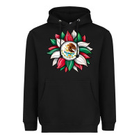 Black sunflower mexican flag Heavyweight Hoodie - JahusDesignShop