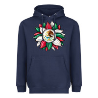 Navy sunflower mexican flag Heavyweight Hoodie - JahusDesignShop