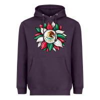 Plum sunflower mexican flag Heavyweight Hoodie - JahusDesignShop
