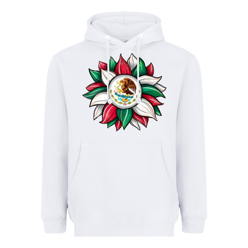 Sunflower Mexican Flag Heavyweight Hoodie by JahusDesignShop | Teevron