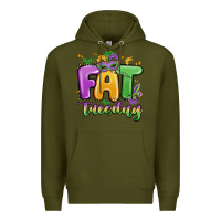 Army Green fat tuesday Premium Hoodie - MaliasSmallBusiness