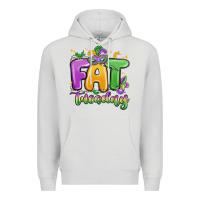 Dove Grey fat tuesday Premium Hoodie - MaliasSmallBusiness