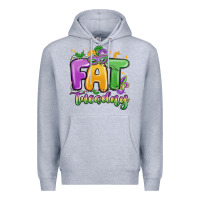 Heather Grey fat tuesday Premium Hoodie - MaliasSmallBusiness