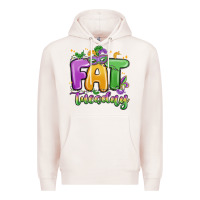 Pale Pink fat tuesday Premium Hoodie - MaliasSmallBusiness