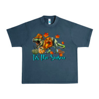 Midnight Navy t rex tis the season Urban Heavy Tee - RanaPortraitStore
