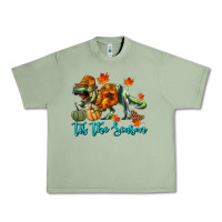Oil Green t rex tis the season Urban Heavy Tee - RanaPortraitStore
