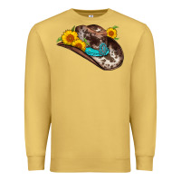 Antique Gold cowboy hat Premium Sweatshirt - AdoDesignShop
