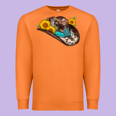 Cowboy Hat Premium Sweatshirt Designed By Adodesignshop