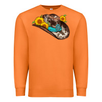 Carrot cowboy hat Premium Sweatshirt - AdoDesignShop