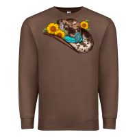 Chestnut cowboy hat Premium Sweatshirt - AdoDesignShop